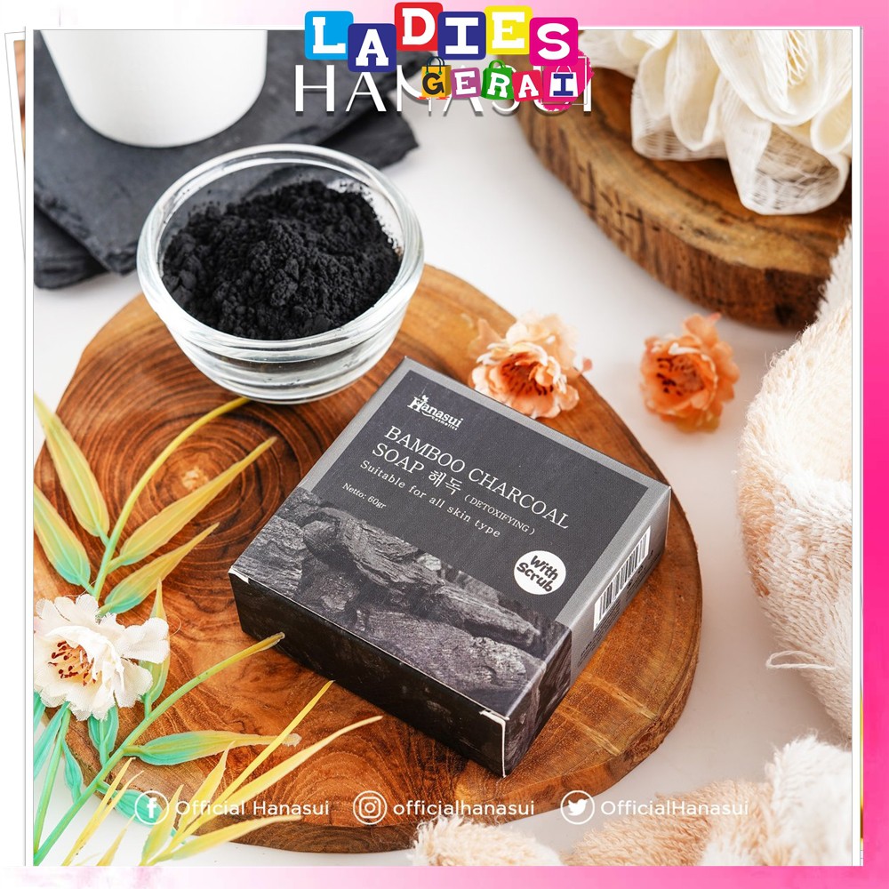 [New] Hanasui Bamboo Charcoal Soap / Sabun Bamboo Hanasui