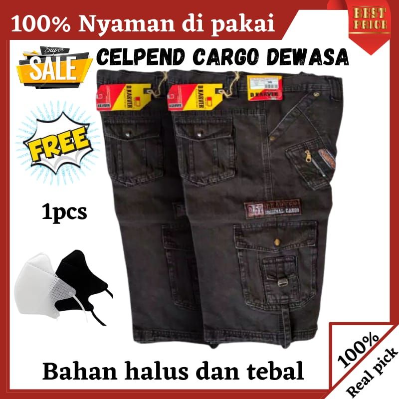 Celana Pendek Pria cargo levis motif dewasa D.karver big size 27-38 murah remaja