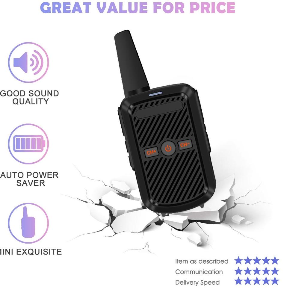 Recomended.. WLN C51/C50 HT Mini Wln Two-Way Radio Walkie Talkie  sipil daya tinggi walkie-talkie ge