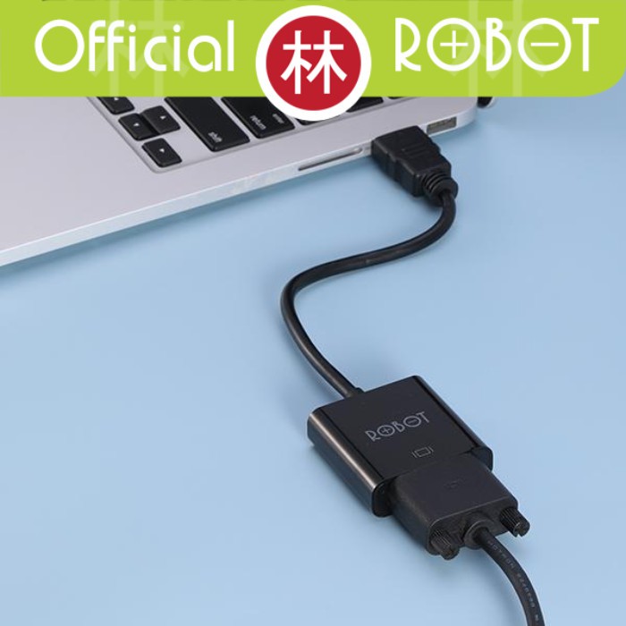 Robot RHV10 Converter HDMI To VGA Adapter 1080P Without Audio &amp; Power