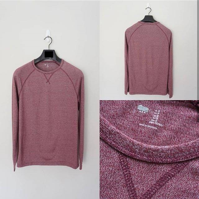 kaos Gap LS Crewneck Tee Burgundy
