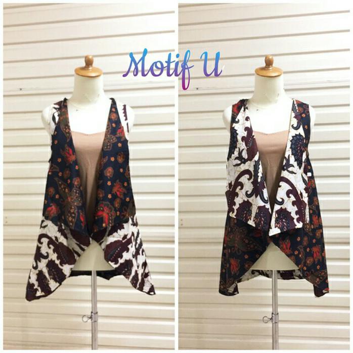 Cuci Gudang Rompi / Balero / Cardigan / Outer Luaran Batik Pendek Fashion Wanita