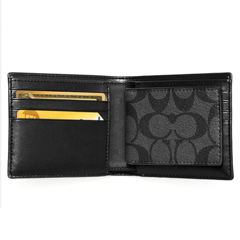 Coach Wallet Black Signature (F74993)