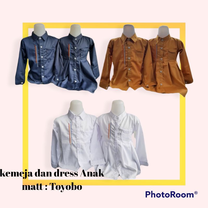 Kemeja dan dress anak (bordir)