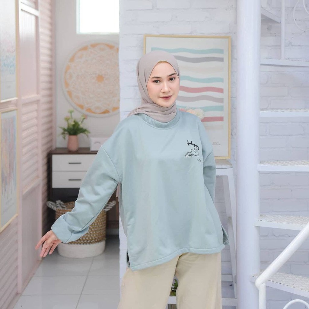 Nara Grosir - Bread XXL Sweater l Sweater Polos l Sweater Pria dan Wanita-3