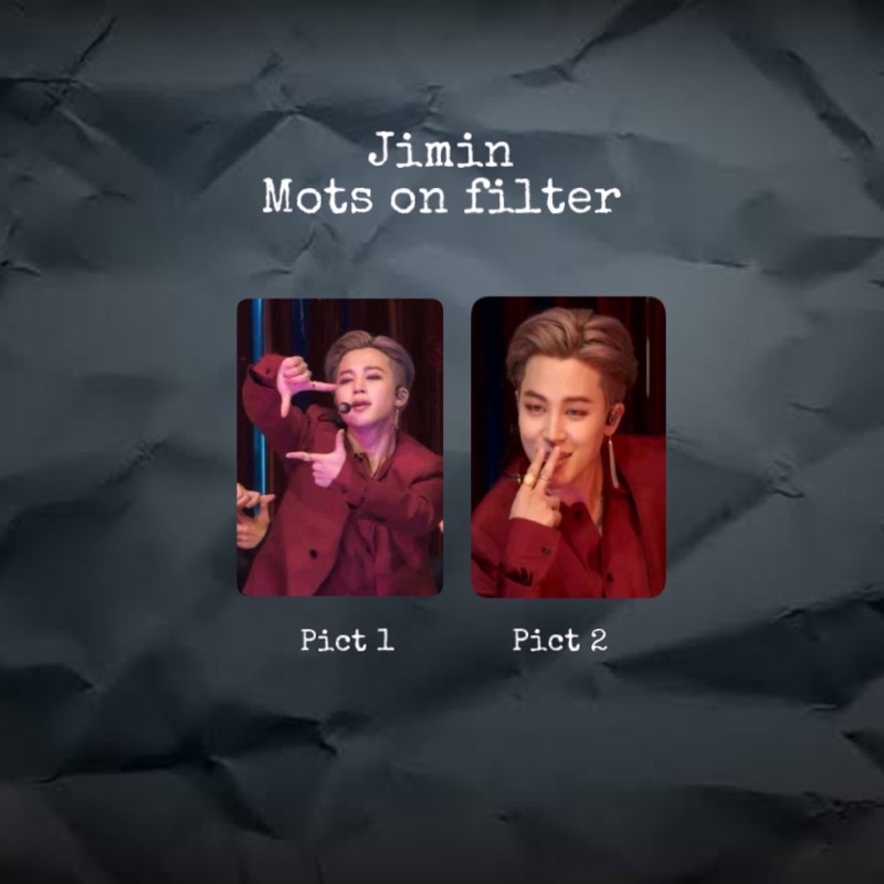 pc lenticular holo jimin filter mots on:e