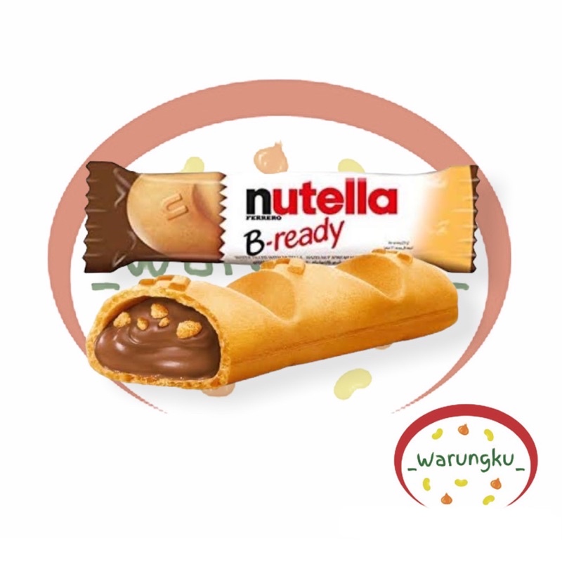 Nutella Ferrero 1PCS Wafer Hazenut B Ready Satuan 22gr