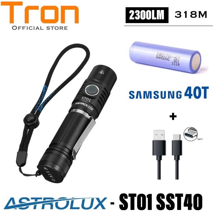 Astrolux ST01 / Mateminco T01S SST40 2300 Lumen 421M Senter LED EDC Star Seller Temurah