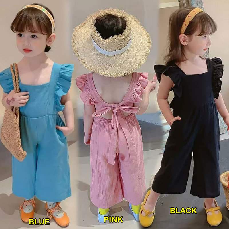 Jumpsuit Anak Perempuan Beach Pinkish Ruffle