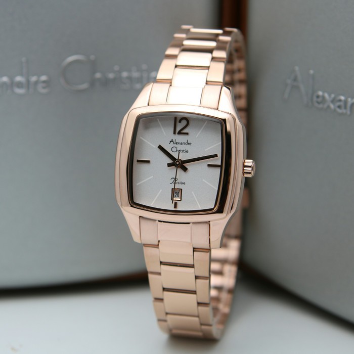 [Free Baterai] JAM TANGAN WANITA ALEXANDRE CHRISTIE AC 2454 ORIGINAL GARANSI RESMI 1 TAHUN