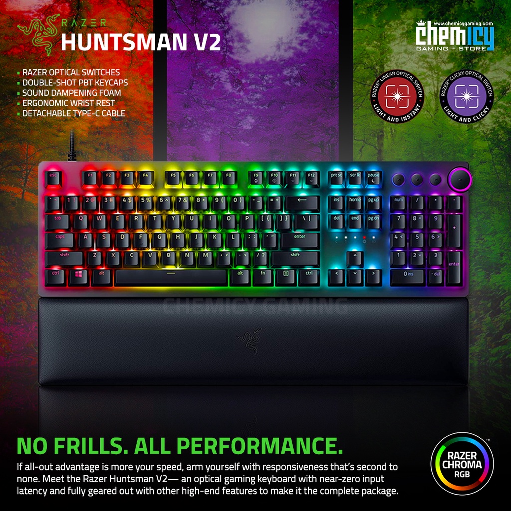 Razer Huntsman V2 Optical Switch Mechanical Gaming Keyboard