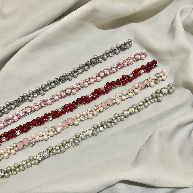 Heramour - Rangkai Mutiara Payet w04r / Renda Mutiara / Payet Rangkai