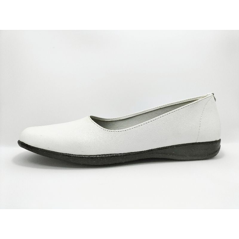 Sepatu Pantofel Putih White Perempuan Kerja Traning Kuliah Paskibra Upacara Best Seller Murah Anak C