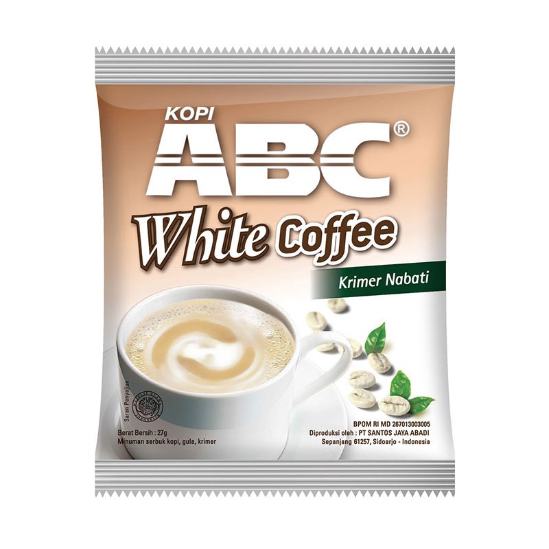 ABC WHITE COFFEE 27g / kopi luak instan cap ABC