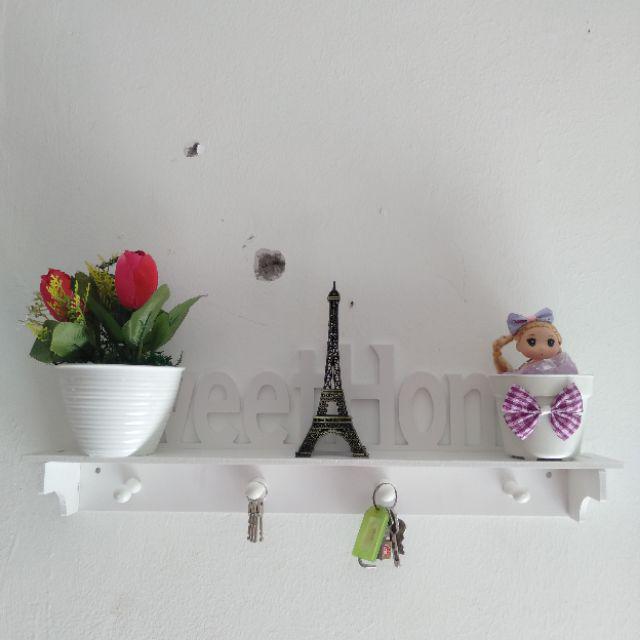 Rak dinding model sweet home dekorasi rumah shabby Chic 