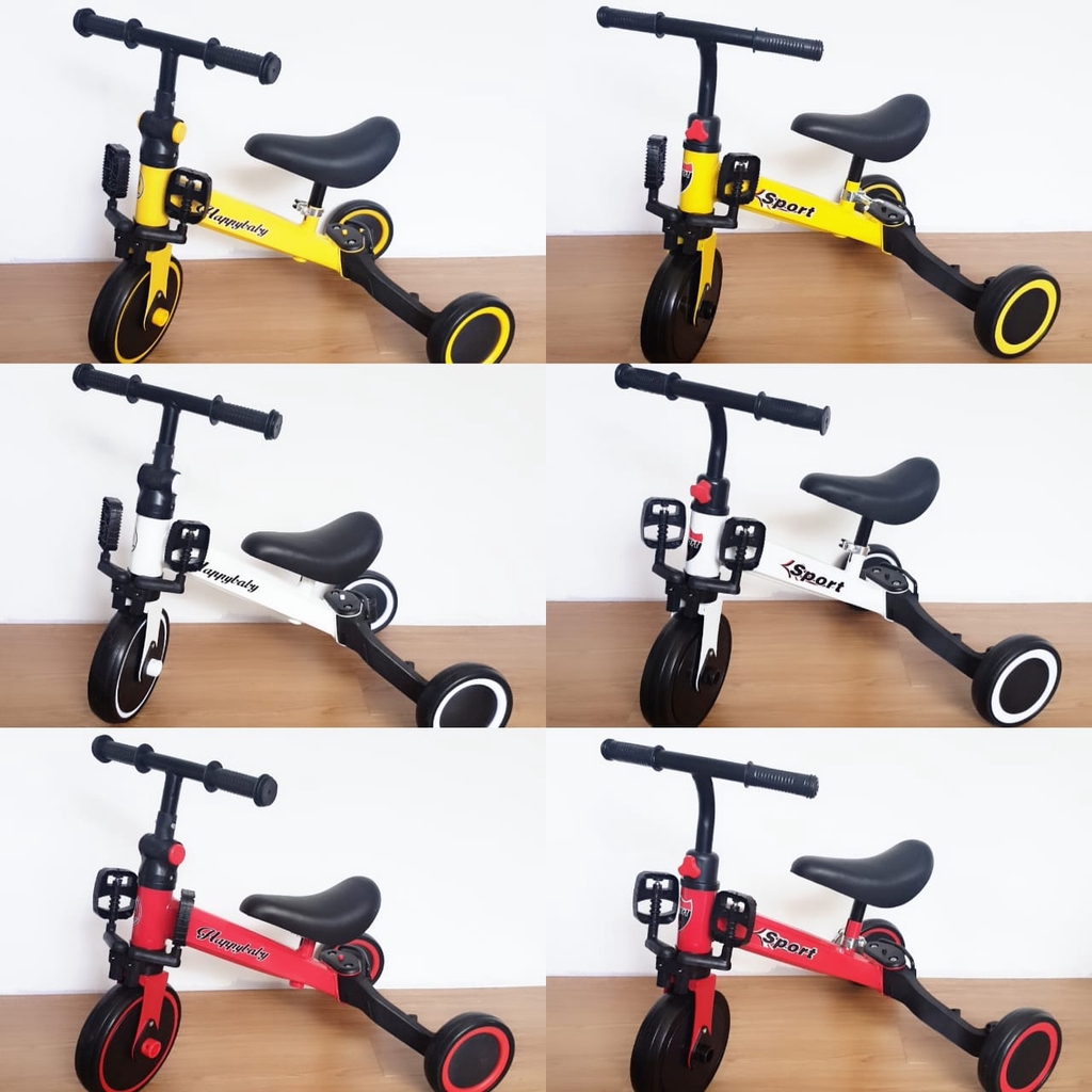 MMTOYS CM-O24 Mainan Anak Sepeda Keseimbangan Dorong Bayi Roda 3 Ban / Balance Bike Tricycle Ride On-2
