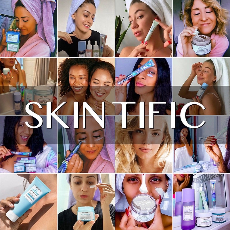 SKINTIFIC Mugwort Anti Pores &amp; Acne Clay Mask Pore Clarifying Wask Off Pack 55Gr