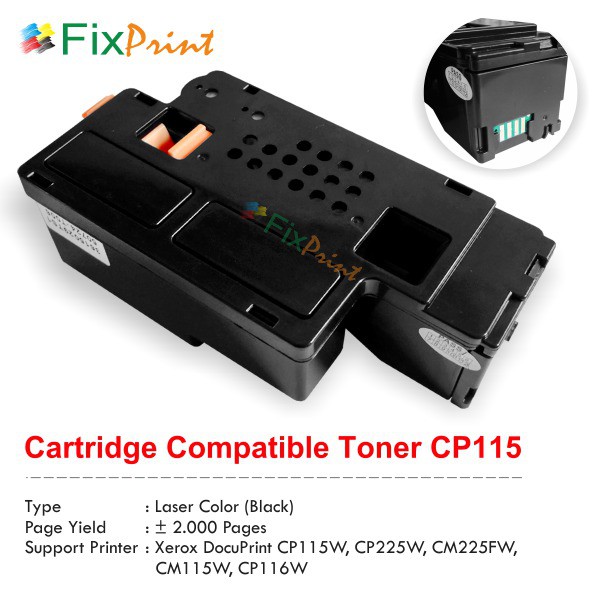 Cartridge Toner Fuji Xerox CT202264 CT202265 CT202266 CT202267 Printer Laserjet CP115W CP225W CM115W