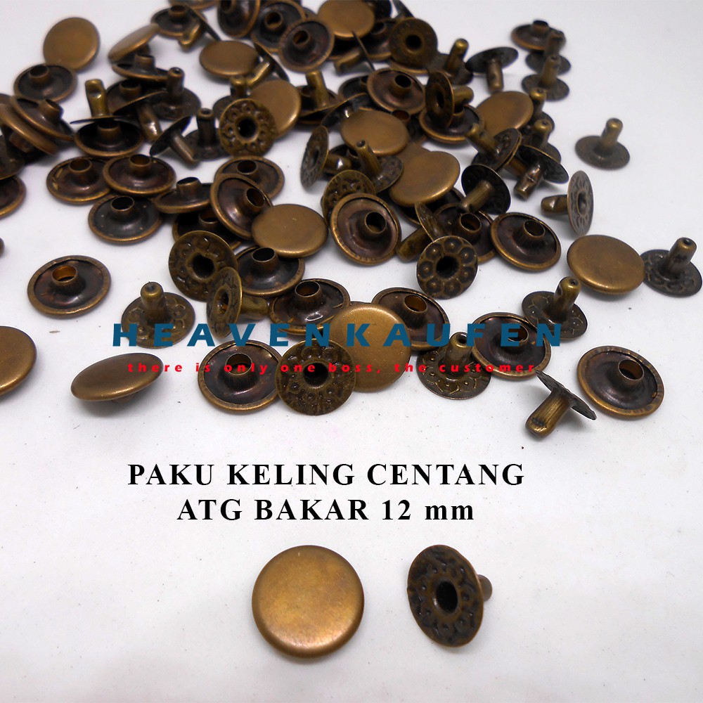 Paku Keling Centang/Gepeng ATG 12 mm Harga Per Pack isi 50 Pasang