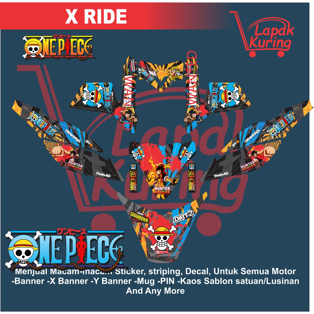 DECAL STICKER MOTOR YAMAHA X RIDE ONE PIECE
