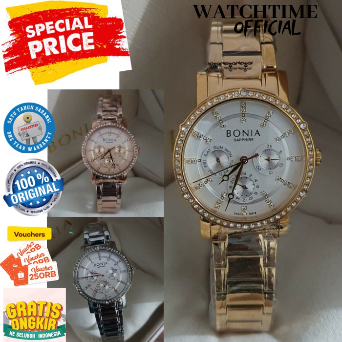 SUPER PROMO !! JAM WANITA BONIA ORI ARLOJI WANITA CEWEK BONIA ORIGINAL JAM TANGAN BONIA GARANSI