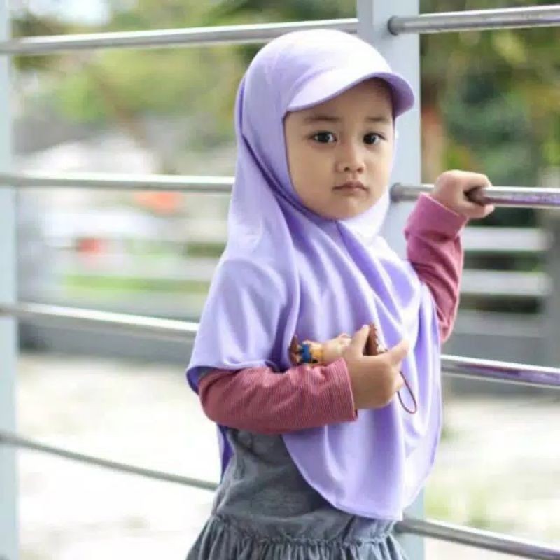 Kerudung Topi Hitz Instant Premium 3-6 Tahun Terbaru | Jilbab Sekolah Anak Tk Bahan Jersey Lembut Adem | Hijab Tanggung Baby Sd Bayi Perempuan Lucu