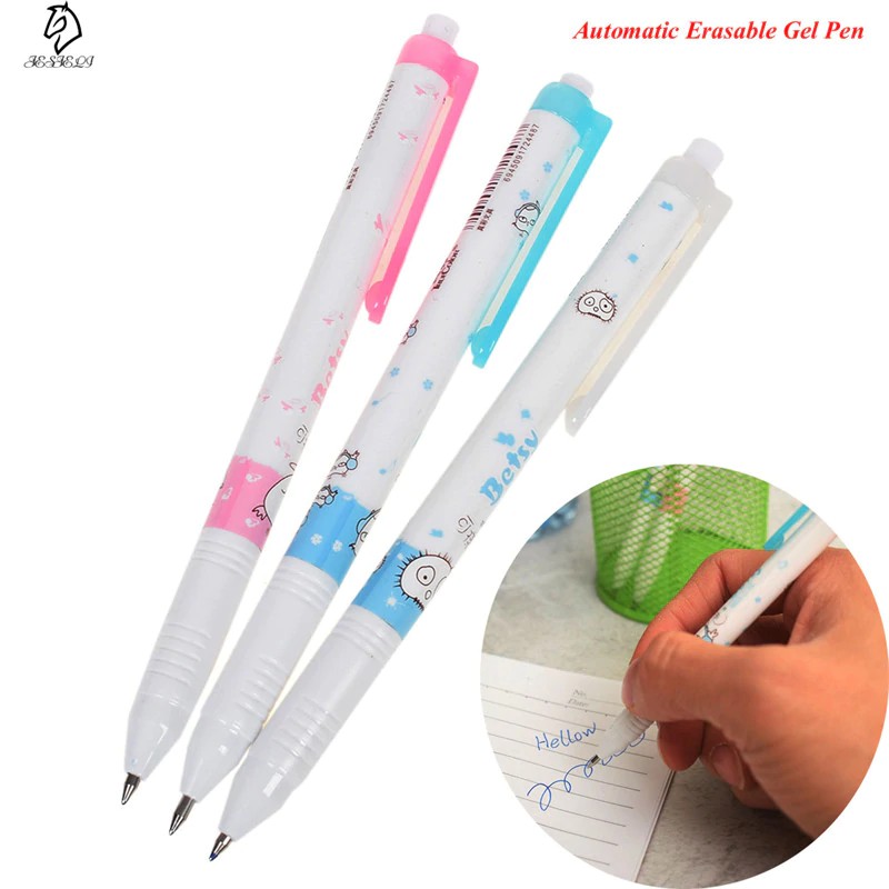 

INDORETAIL | 4 Pcs Otomatis Gel Dihapus Pena 0.5mm kawaii magic Gel Pens Kantor Sekolah Korea Alat