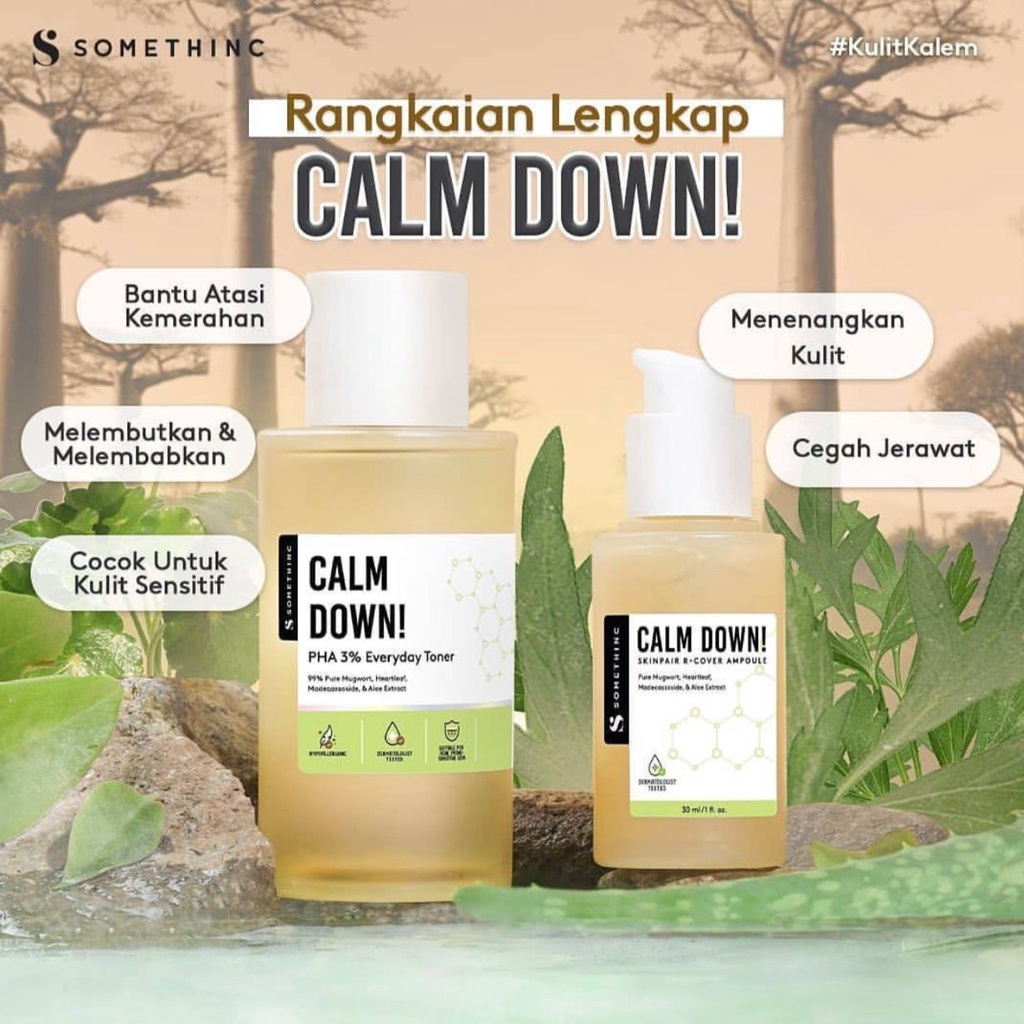 SOMETHINC Calm Down! Skinpair R-Cover Ampoule | PHA 3% Everyday Toner Serum