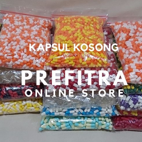 Cangkang / Kapsul Kosong No. 1 (Ex Kapsulindo) Sak@1000pcs - varian 4
