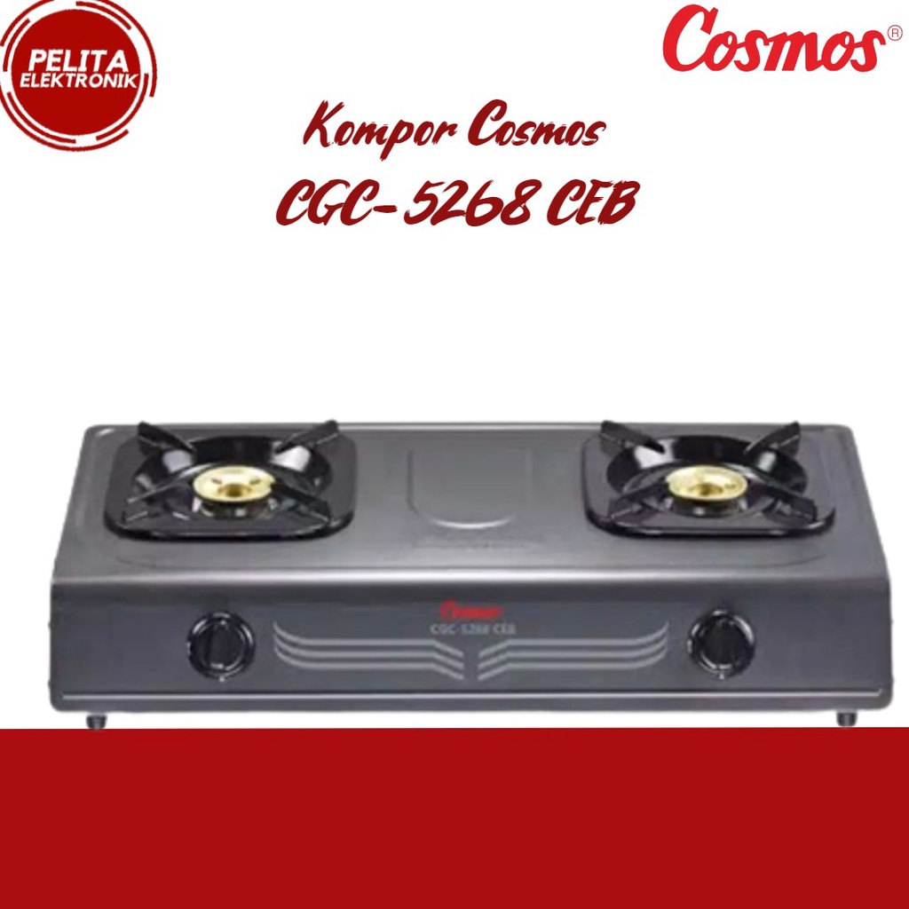 Kompor Gas Cosmos CGC-5268 CEB - Kompor 2 Tungku