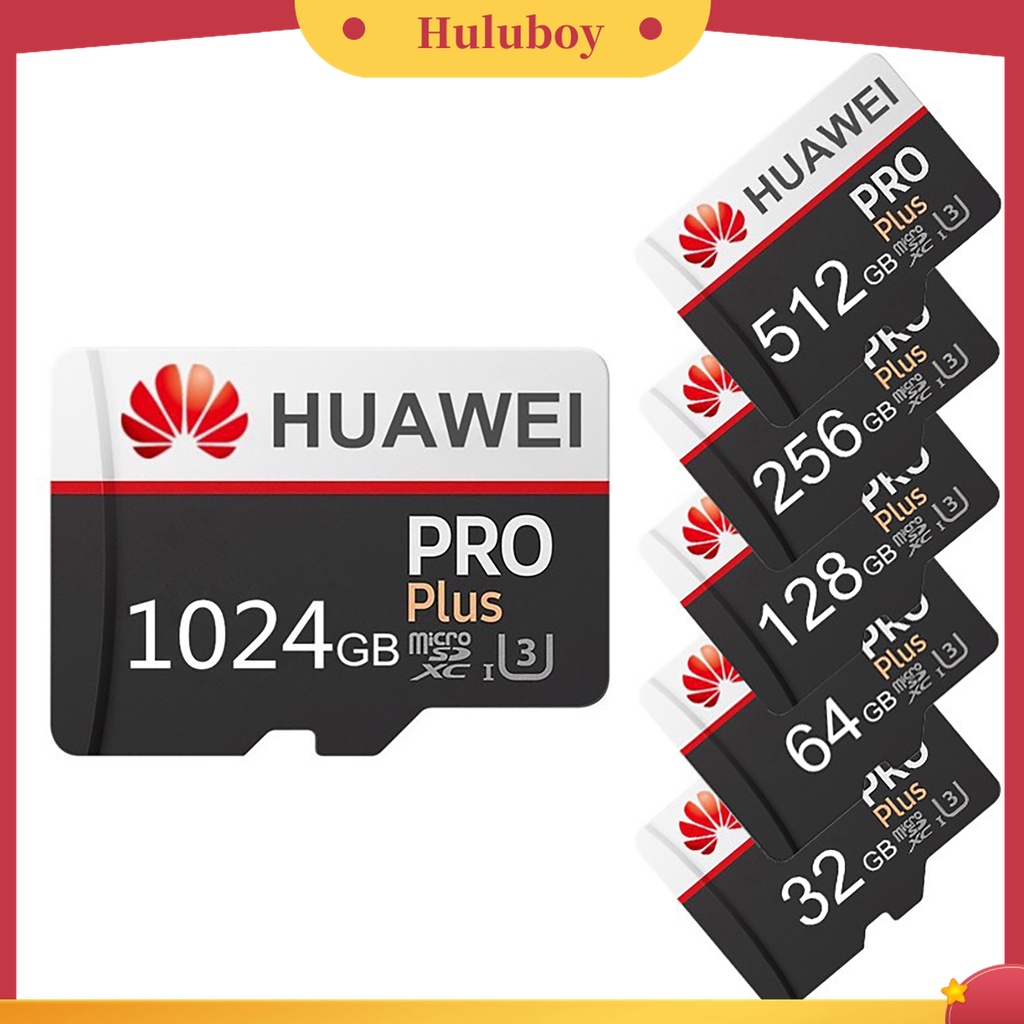 (Huluboy) Memory Card TF 16 / 32 / 64 / 128 / 256 / 512GB / 1TB U3 Tahan Banting