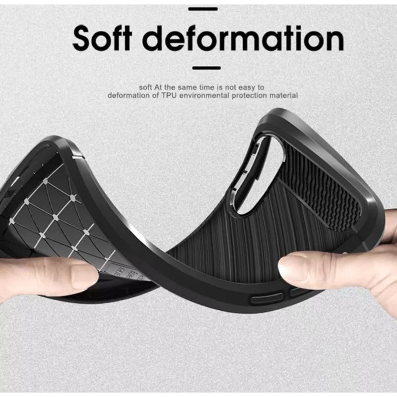 Silicon Case Huawei P30 P 30 Softcase iPAKY Carbon Casing Cover TPU