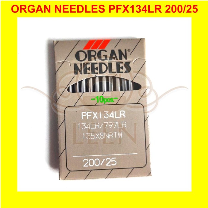 Jarum ORGAN PFx134LR 25 / DPx134LR Needles Jahit Kulit ORI Japan LEEN