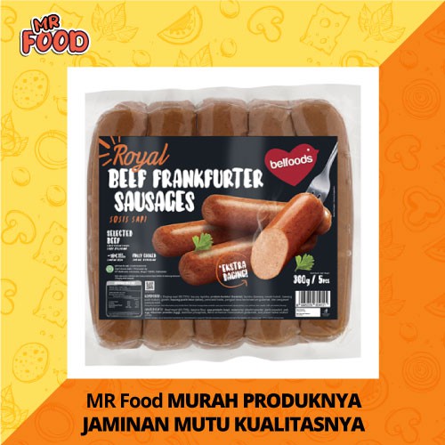 

Belfoods Royal Beef Frankfurther (5 pcs) 360 gr