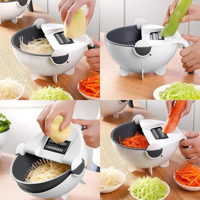 PARUTAN PENGIRIS SAYUR DAN BUAH MULTIFUNGSI SLICER DICER