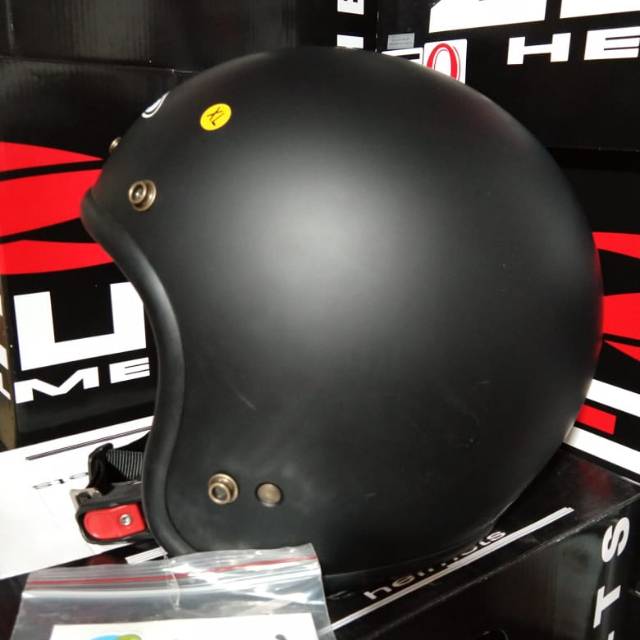 HELM BOGO ZEUS 385C MATT BLACK / ZEUS BOGO HITAM DOP