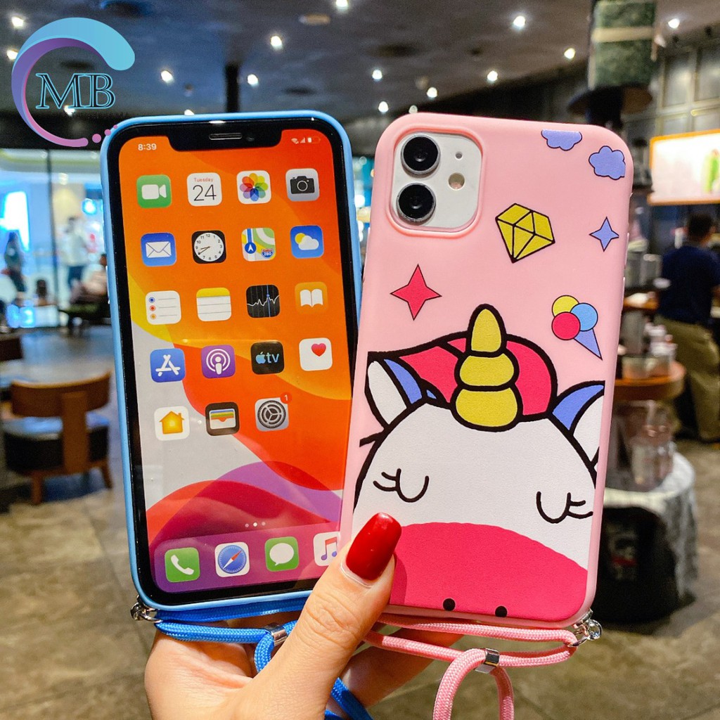 SS153 CASE Slingcase Lanyard UNICORN Oppo A1K A37 Neo 9 A71 A83 A39 A57 F7 F5 Youth MB1043