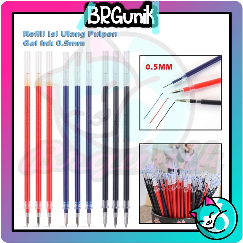 BRGUNIK Refill Tinta Pena Cair Isi Ulang Tinta Pena Pulpen Gel Cair R170