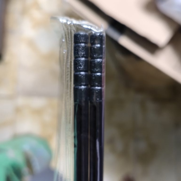 Sumpit Hitam Kemasan Plastik Sekali Pakai