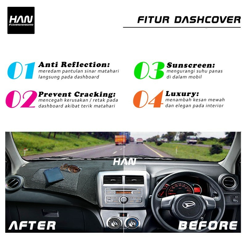 Cover Dashboard Xpander - FREE Antislip &amp; Double Tape