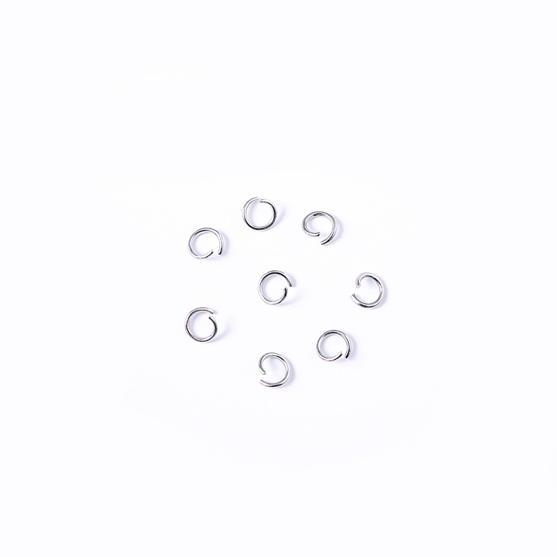 50pcs Ring Konektor Single Loop Ukuran 8mm Untuk Membuat Perhiasan