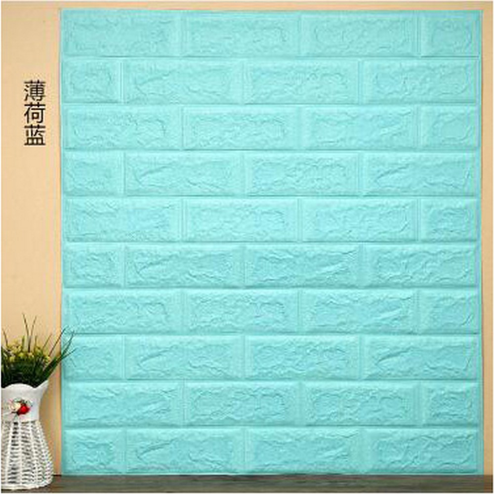 Jual Sticker Wallpaper Dinding 3D Embosed Model Bata 77x70cm Warna