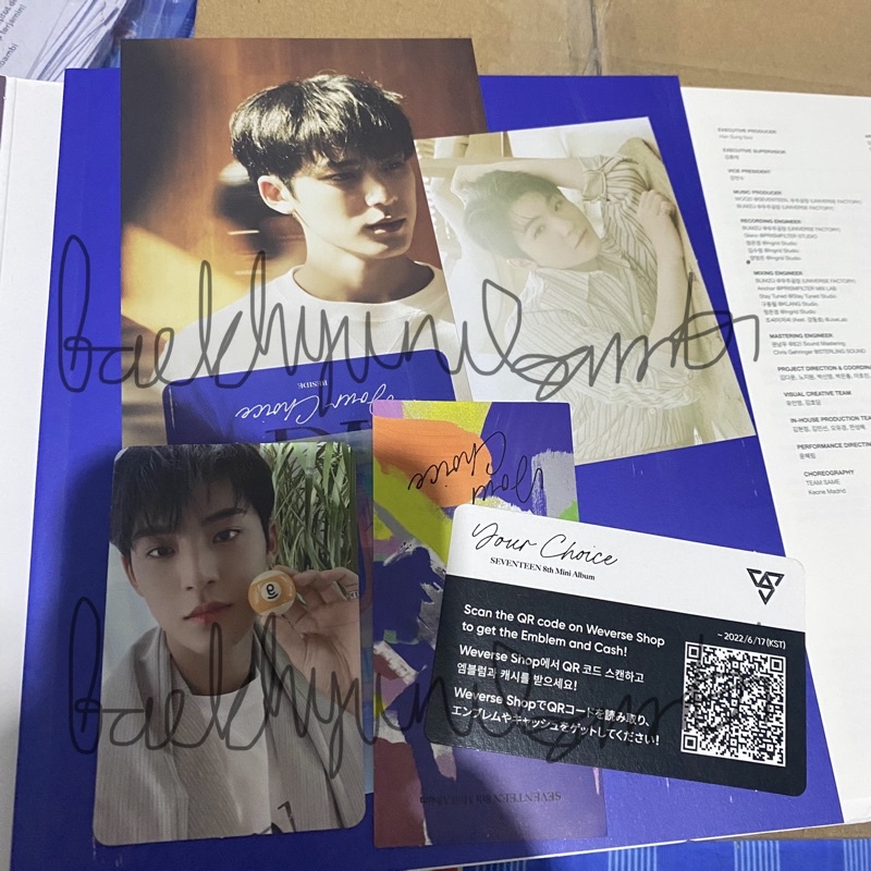 [READY] SEVENTEEN YOUR CHOICE ALBUM ONE SIDE VER UNSEALED WONWOO JOSHUA