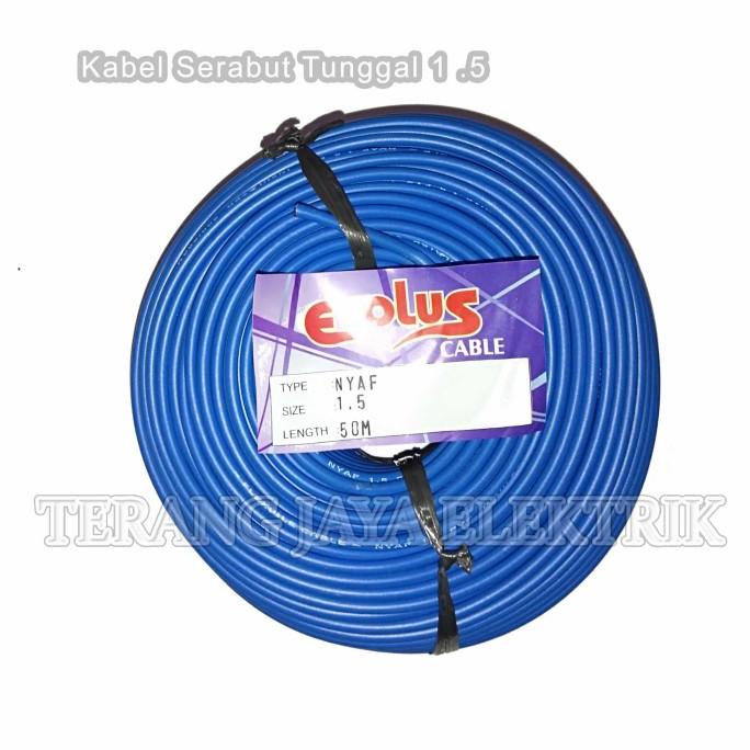 Kabel Listrik Serabut Tunggal 1.5 Evolus Per Roll 50 Mtr