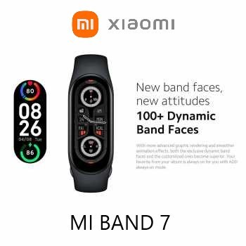 Xiaomi Smartband Mi Band 7 Garansi Resmi - Black