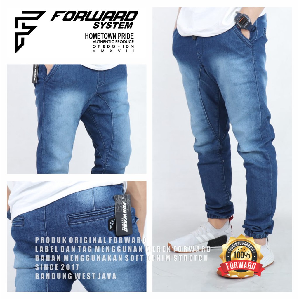 Celana Joger Jogger Pria Denim Jeans Forward-Cod