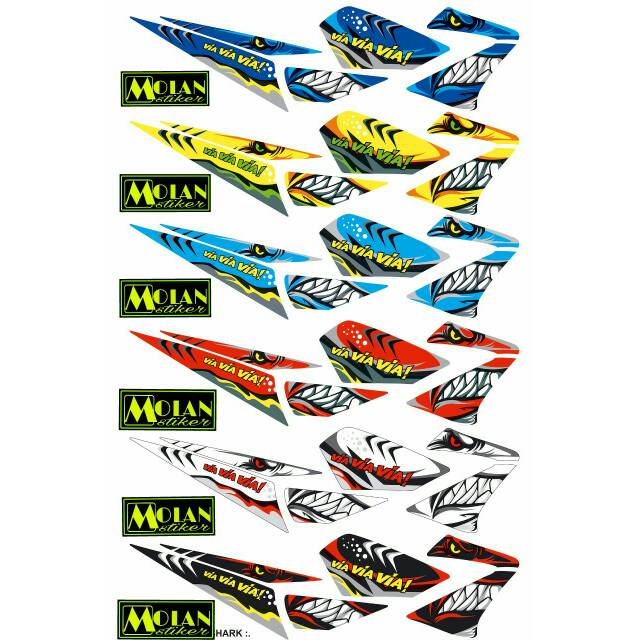 Sticker Striping Variasi Vixion Old Vixion Lama Shark