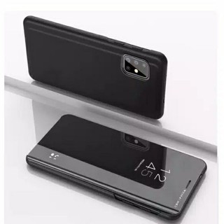 SAMSUNG Galaxy M51 Flip Case Clear View Mirror Standing Cover | Shopee