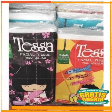 Jual TESSA FACIAL TISUE WAJAH 50 Sheets MURAH HARGA PER PCS TISU PASEO ...