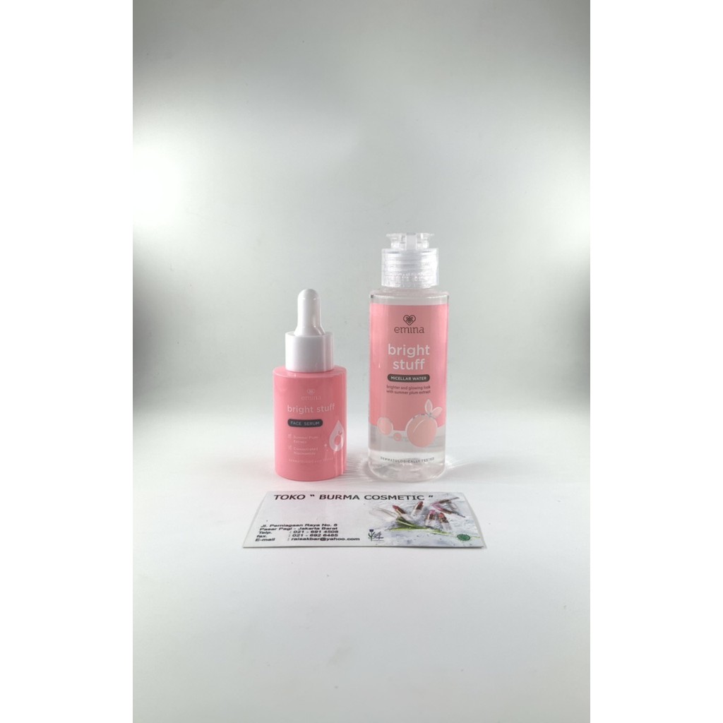 EMINA PAKET BUNDLING BRIGHT STUFF FACE SERUM & MICELLAR WATER